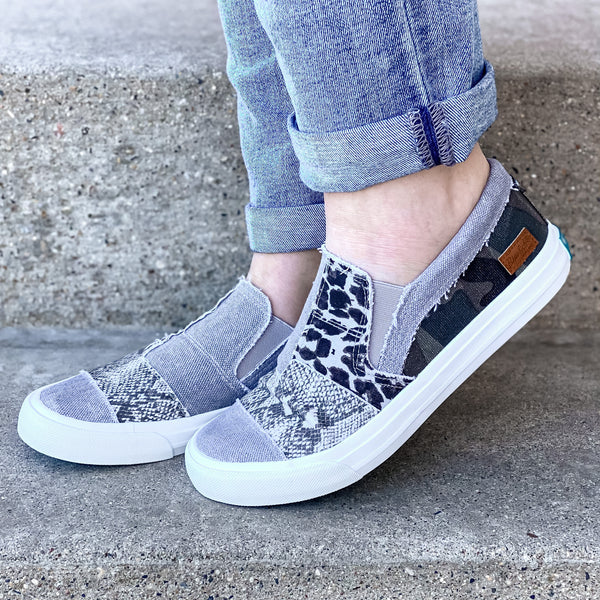 Blowfish Maddox Sneaker- Grey Mix – Spotted Sunflower Boutique
