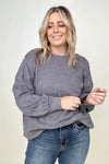 Twist Detail Reversible Oversized Sweatshirt With Pockets