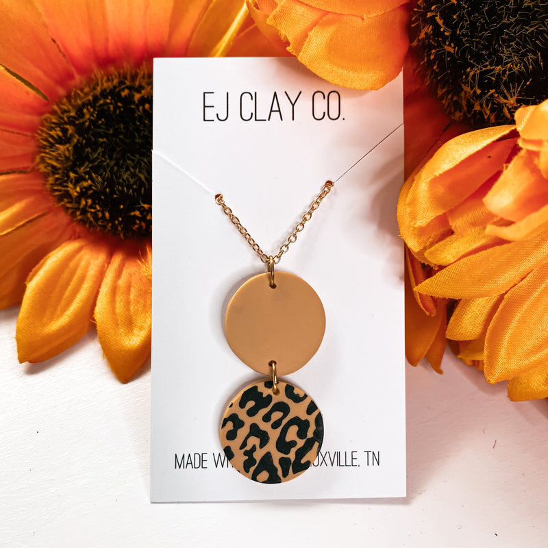 Leopard Circle Necklace
