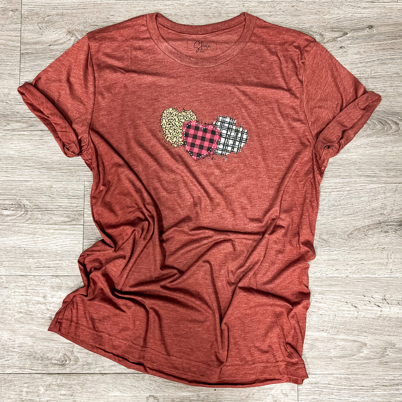 Better Together Hearts Tee- Steele Threads