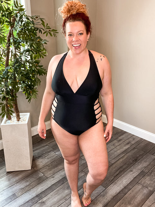 Black Cut-Out One Piece