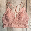Bare It All Bralette- Lace Smocked, 3 colors