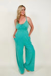 White Birch Cami Jumpsuit with Side Pockets